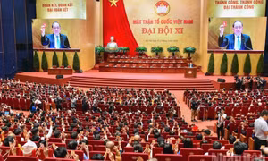 Phiên làm việc thứ nhất Đại hội đại biểu toàn quốc Mặt trận Tổ quốc Việt Nam lần thứ XI