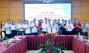 Sở Tài chính - Hiệp hội Doanh nghiệp tỉnh ký kết chương trình phối hợp
