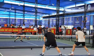 Gay cấn các trận đấu vòng 1/16 môn pickleball