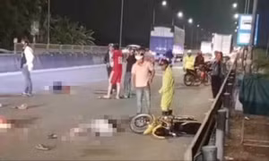 Tai nạn ô tô, xe máy trên quốc lộ 1, hai cháu nhỏ thương vong