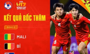 Việt Nam nằm chung bảng G với Bỉ, Mali, New Zealand ở U17 World Cup 2026