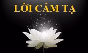 Lời cảm tạ