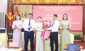 Phường Móng Cái 1 bầu bổ sung Phó Chủ tịch UBND phường