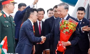 Tổng Bí thư, Chủ tịch nước Tô Lâm bắt đầu thăm cấp Nhà nước Cộng hòa Ấn Độ