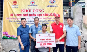 Khởi công Nhà nhân đạo cho hộ khó khăn tại phường Cửa Ông