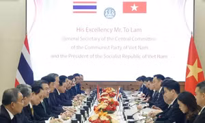 Tổng Bí thư, Chủ tịch nước Tô Lâm hội đàm với Thủ tướng Thái Lan Anutin Charnvirakul