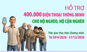 Hỗ trợ 400.000 điện thoại thông minh cho hộ nghèo, hộ cận nghèo