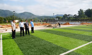 Giám sát việc triển khai một số dự án chỉnh trang đô thị xã Lục Hồn và xã Điền Xá