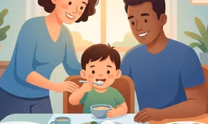 Cha mẹ không nên tạo áp lực hoặc ép buộc trẻ trong bữa ăn