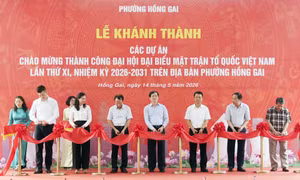 Khánh thành các công trình chào mừng thành công Đại hội đại biểu toàn quốc MTTQ Việt Nam lần thứ XI