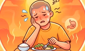 Thời tiết nắng nóng khiến nhiều người ăn uống kém hơn