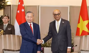 Tổng Bí thư, Chủ tịch nước Tô Lâm hội đàm với Tổng thống Singapore Tharman Shanmugaratnam