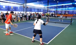 Ngày thi đấu đầu tiên môn Pickleball tại Hội thao Công an nhân dân