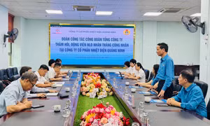 Công đoàn EVNGENCO1 thăm hỏi, động viên người lao động Công ty cổ phần Nhiệt điện Quảng Ninh