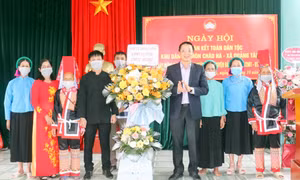 "Tăng cường xây dựng, củng cố, mở rộng khối Đại đoàn kết toàn dân tộc"