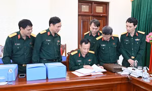 Kiểm tra hoạt động công tác Đảng, công tác chính trị tại Bộ CHQS tỉnh Quảng Ninh