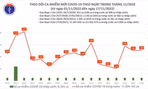 Ngày 17/11: Liên tiếp 3 ngày liền, ca COVID-19 mới vượt mốc 500