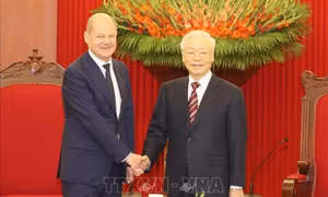 Tổng Bí thư Nguyễn Phú Trọng tiếp Thủ tướng Cộng hòa Liên bang Đức Olaf Scholz