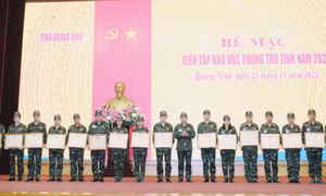 Diễn tập khu vực phòng thủ tỉnh Quảng Ninh năm 2022 thành công tốt đẹp