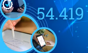 54.419 - là tổng số tổ chức, đơn vị và cá nhân trên toàn tỉnh đã được cấp chữ ký số
