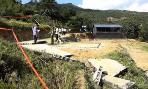 Sập tường bể chứa nước ở Lào Cai khiến 2 người tử vong