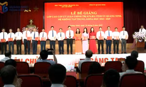 Bế giảng lớp cao cấp lý luận chính trị hệ không tập trung khoá 2023-2025