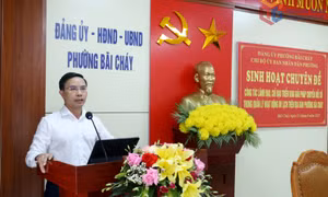 Chủ tịch UBND tỉnh dự sinh hoạt chuyên đề về chuyển đổi số tại phường Bãi Cháy