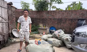Bắt vụ vận chuyển 322kg xúc xích không rõ nguồn gốc xuất xứ