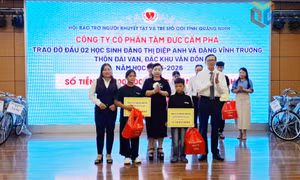 Lan tỏa yêu thương chắp cánh ước mơ học sinh mồ côi