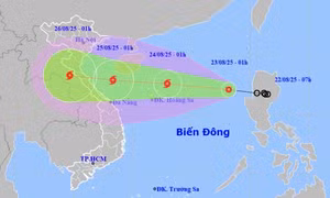 Áp thấp nhiệt đới vào Biển Đông, hôm nay sẽ mạnh lên thành bão số 5