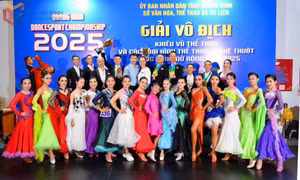 Kết thúc Giải VĐ Khiêu vũ thể thao và các loại hình nghệ thuật tỉnh 2025