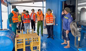Phường Hà An: Ra quân kiểm tra, chấn chỉnh hoạt động nuôi trồng thủy sản trên biển