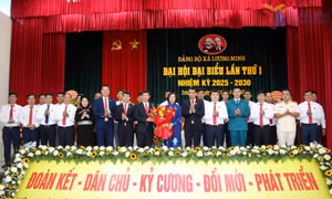 Đại hội đại biểu Đảng bộ xã Lương Minh lần thứ I, nhiệm kỳ 2025-2030