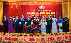 Đại hội đại biểu Đảng bộ xã Hoành Mô lần thứ I, nhiệm kỳ 2025-2030, tháng 8-2025