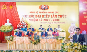 Đại hội đại biểu Đảng bộ phường Phong Cốc lần thứ I, nhiệm kỳ 2025-2030, tháng 8-2025