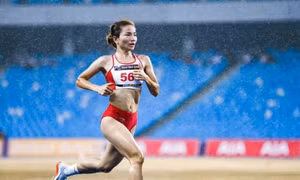Nguyễn Thị Oanh lập hat-trick vàng ở Giải điền kinh quốc gia 2025