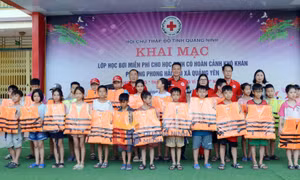 Vai trò nòng cốt trong công tác nhân đạo, ứng phó thảm họa