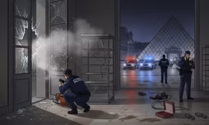Bảo tàng nổi tiếng Louvre bị đột nhập, mất nhiều trang sức giá trị