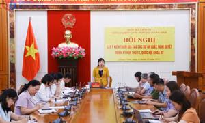 Đoàn ĐBQH tỉnh lấy ý kiến vào các dự án luật, nghị quyết trình Kỳ họp thứ 10 Quốc hội
