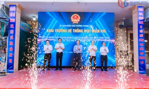 Phường Phong Cốc khai trương hệ thống Wifi miễn phí phục vụ người dân, doanh nghiệp