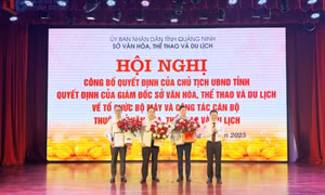 Công bố quyết định của UBND tỉnh về sắp xếp các đơn vị sự nghiệp thuộc Sở VHTT&DL