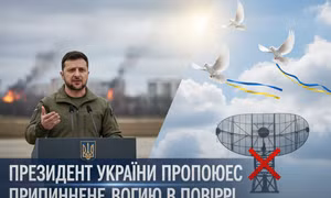 Tổng thống Ukraine đề xuất ngừng bắn trên không