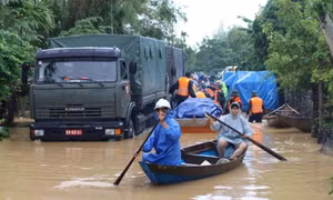 Lũ trên sông Vu Gia, Thu Bồn, Đà Nẵng đã vượt mốc lịch sử năm 1964