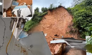 Sạt lở đất vùi lấp khu trọ ở Thái Nguyên khiến một nam sinh tử vong