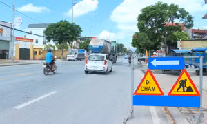Nguy cơ mất ATGT tại phường Vàng Danh đã được khắc phục