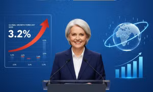IMF nâng dự báo tăng trưởng toàn cầu năm 2025 lên 3,2%