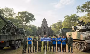 Campuchia, Thái Lan bắt đầu rút vũ khí hạng nặng khỏi biên giới