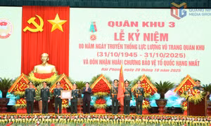 Chủ tịch nước Lương Cường dự Lễ kỷ niệm 80 năm Ngày truyền thống lực lượng vũ trang Quân khu 3