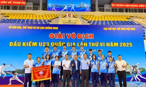 Giành 2 HCV, Quảng Ninh xếp thứ 3 toàn đoàn Giải VĐ đấu kiếm U23 Quốc gia 2025