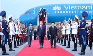 Tổng Bí thư Tô Lâm bắt đầu thăm cấp Nhà nước tới Triều Tiên